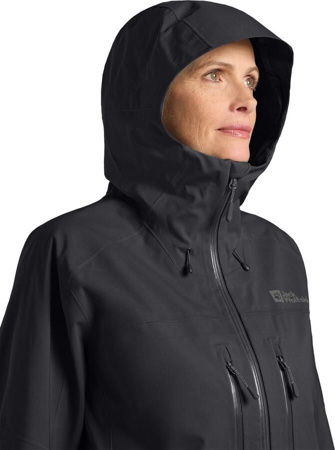 Jack Wolfskin Kammweg 3L Jacket Women Regenjack Dames XXL phantom - Foto 3