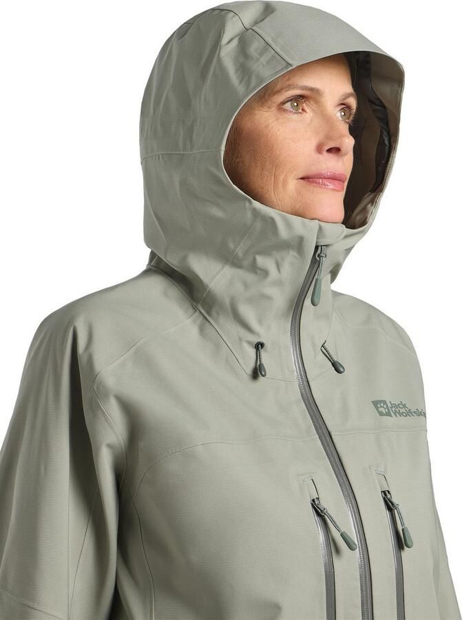 Jack Wolfskin Kammweg 3L Jacket Women Regenjack Dames XXL mint leaf mint leaf - Foto 3