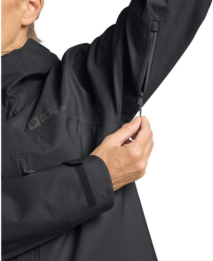 Jack Wolfskin Kammweg 3L Jacket Women Regenjack Dames XXL phantom - Foto 2