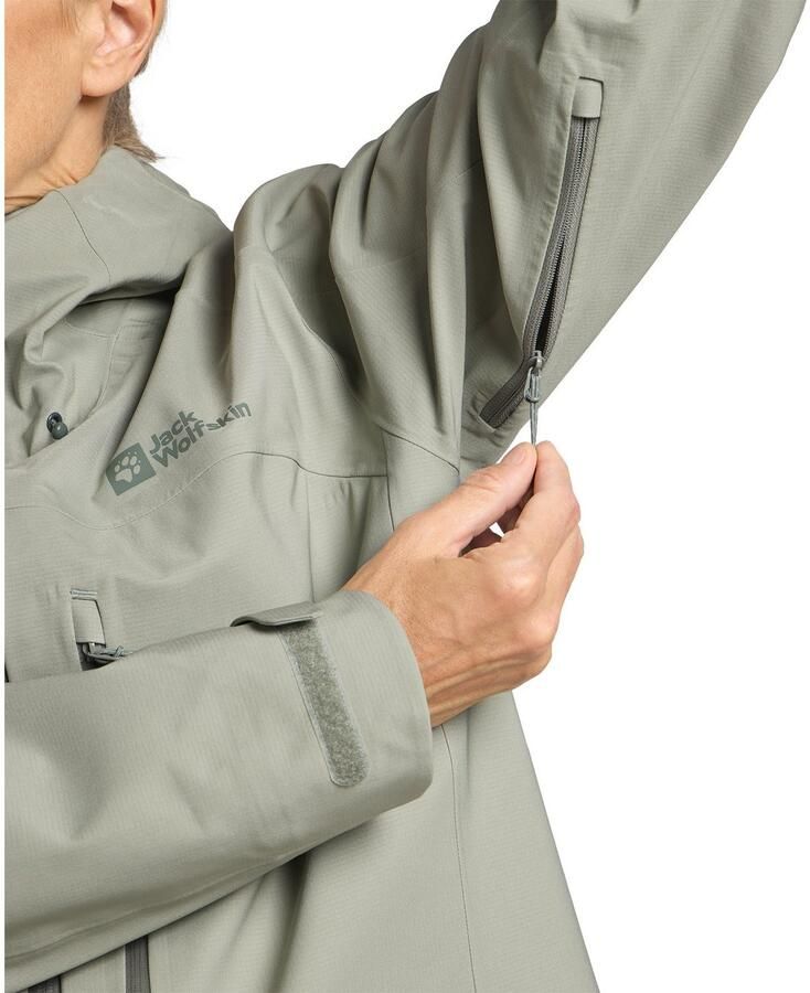 Jack Wolfskin Kammweg 3L Jacket Women Regenjack Dames XXL mint leaf mint leaf - Foto 2