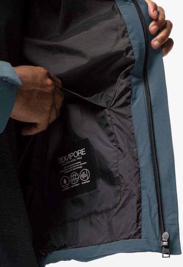 Jack Wolfskin Mainkai Jacket Men Regenjack Heren XXL stargazer - Foto 5