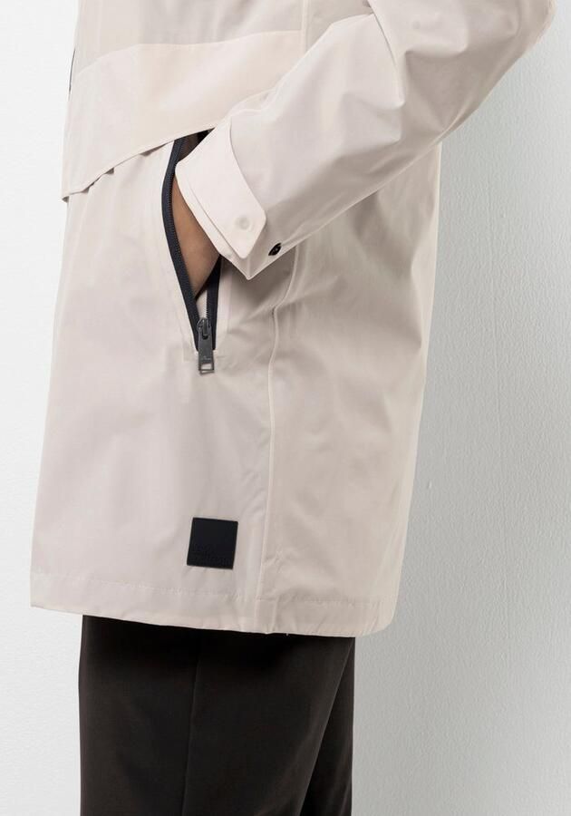 Jack Wolfskin Mainkai Long Jacket Women Regenjack Dames XXL sea shell Sea Shell - Foto 2