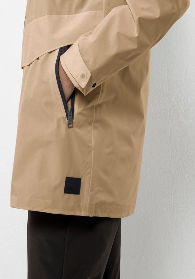 Jack Wolfskin Mainkai Long Jacket Women Regenjack Dames XXL sand storm sand storm - Foto 2