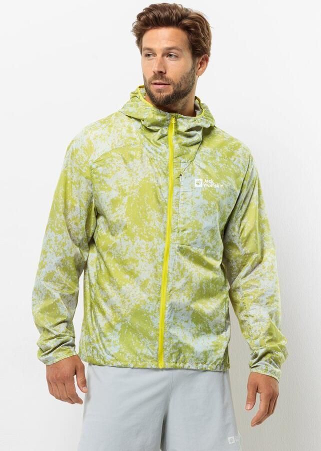 Jack Wolfskin Prelight Wind Jacket Men Windjack Heren XXL grid camo firefly Grid Camo Firefly - Foto 7