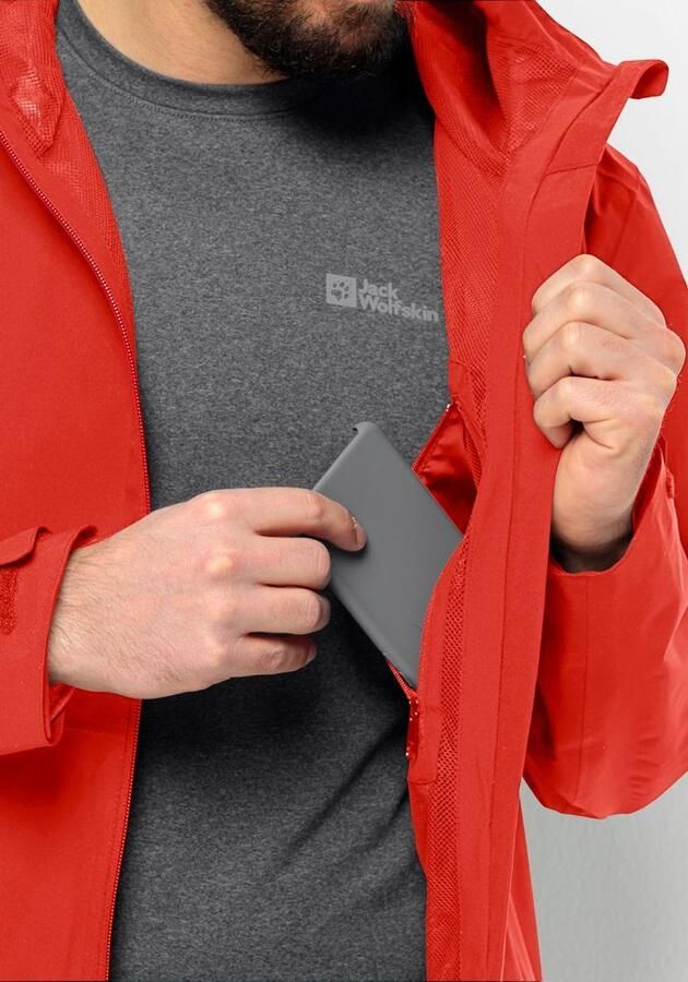 Jack Wolfskin Robury 2L Jacket Men Regenjack Heren XXXL strong red strong red - Foto 5