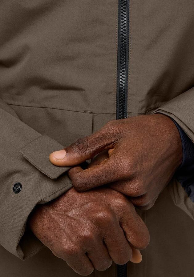 Jack Wolfskin Tempeltor Jacket Men Regenjack Heren XXXL cold coffee cold coffee - Foto 6
