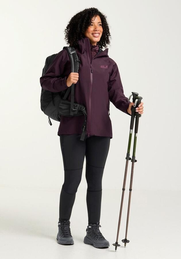 Jack Wolfskin Unbound Adventure 2L Jacket Women Waterdichte wandejas Dames XXL amaranth - Foto 4