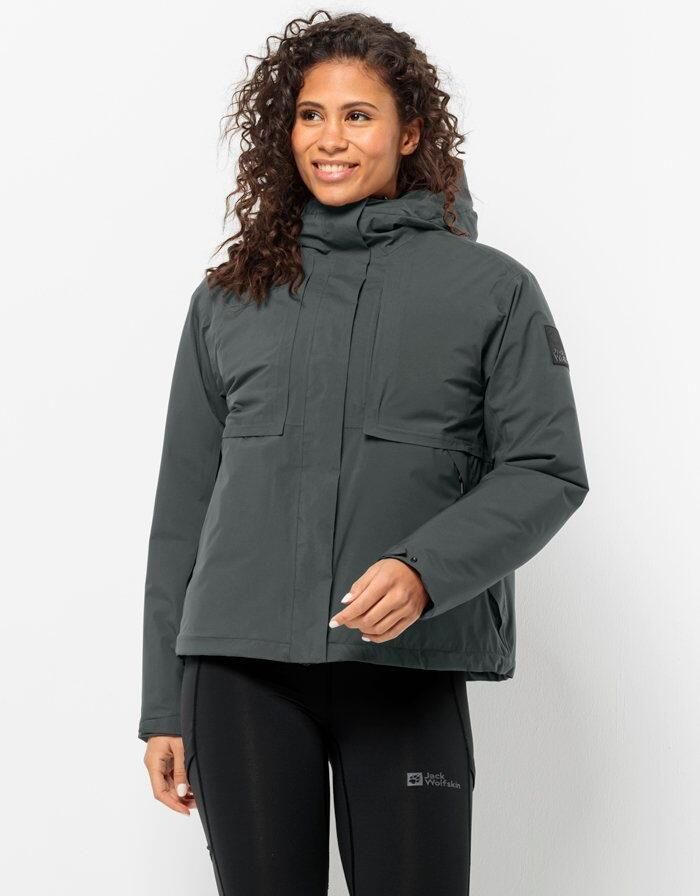Jack Wolfskin Wandermood Jacket Women Waterdicht winterjack Dames XXL slate green slate green - Foto 7