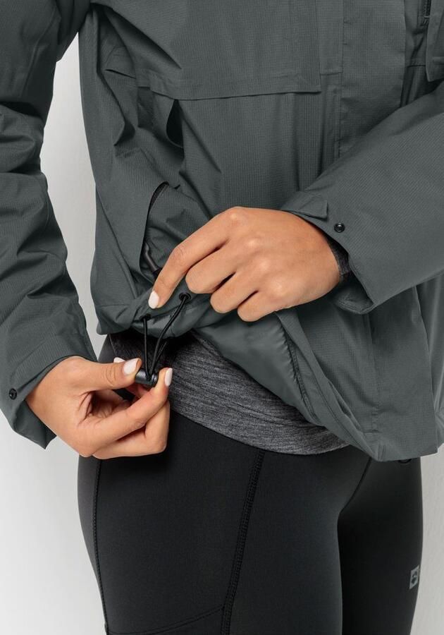 Jack Wolfskin Wandermood Jacket Women Waterdicht winterjack Dames XXL slate green slate green - Foto 4