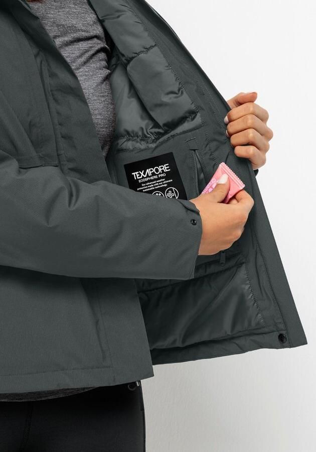 Jack Wolfskin Wandermood Jacket Women Waterdicht winterjack Dames XXL slate green slate green - Foto 5