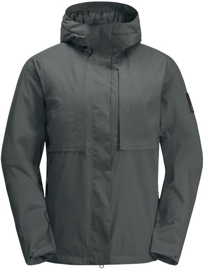 Jack Wolfskin Wandermood Jacket Women Waterdicht winterjack Dames XXL slate green slate green