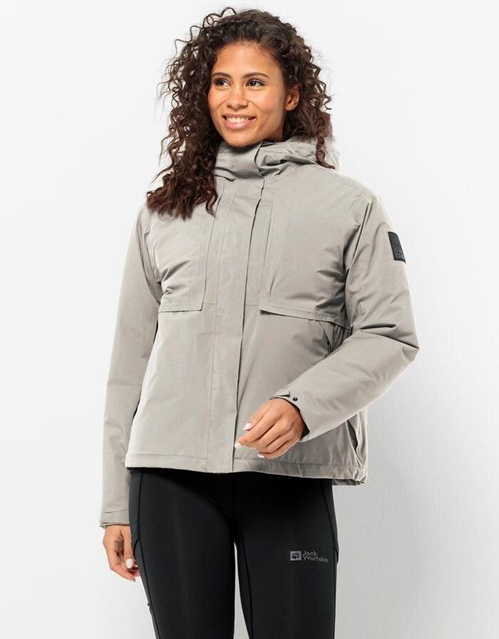 Jack Wolfskin Wandermood Jacket Women Waterdicht winterjack Dames XXL dusty grey Dusty Grey - Foto 7