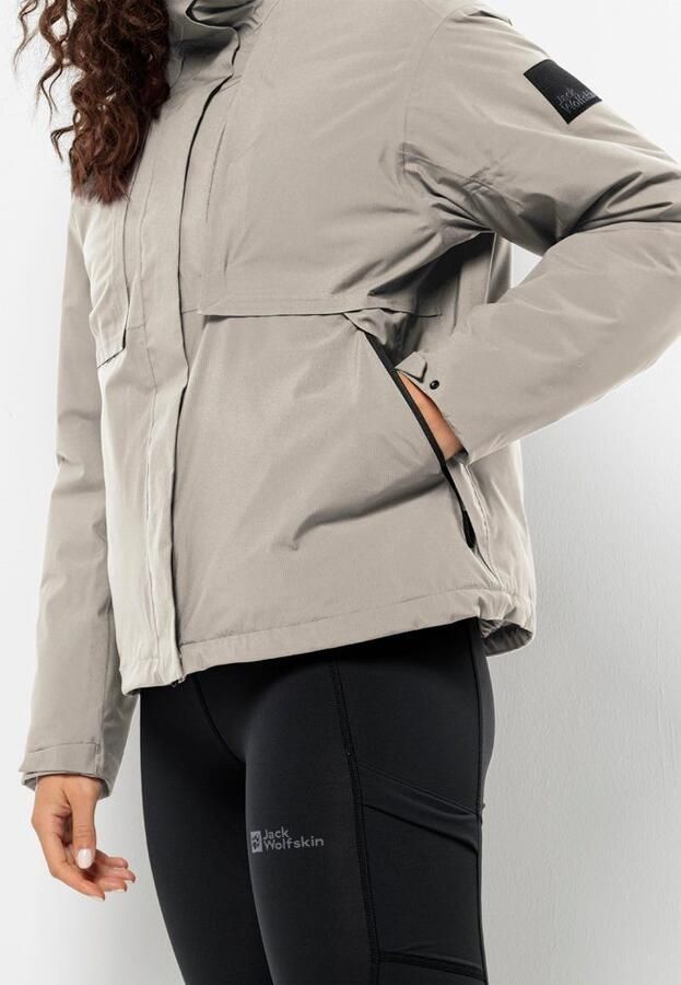 Jack Wolfskin Wandermood Jacket Women Waterdicht winterjack Dames XXL dusty grey Dusty Grey - Foto 6