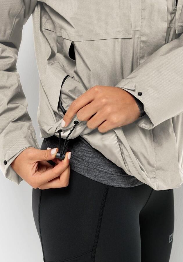 Jack Wolfskin Wandermood Jacket Women Waterdicht winterjack Dames XXL dusty grey Dusty Grey - Foto 4