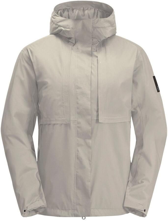 Jack Wolfskin Wandermood Jacket Women Waterdicht winterjack Dames XXL dusty grey Dusty Grey