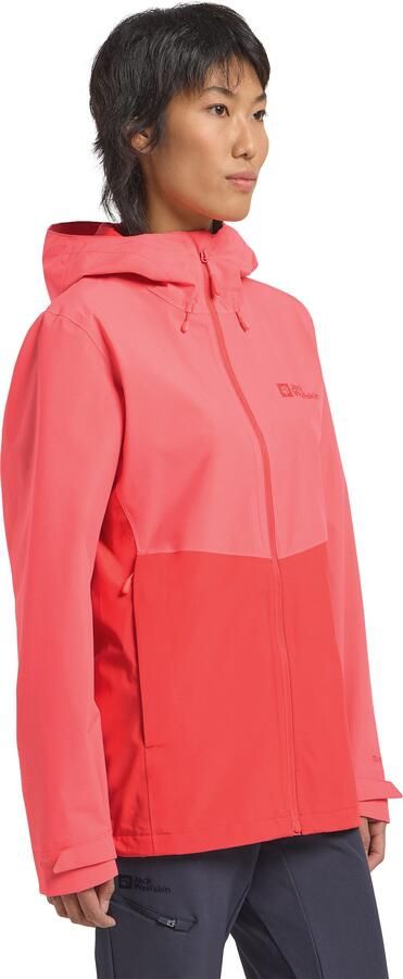 Jack Wolfskin Weiltal 2L Jacket Women Regenjack Dames 2XL sunset coral sunset coral - Foto 7