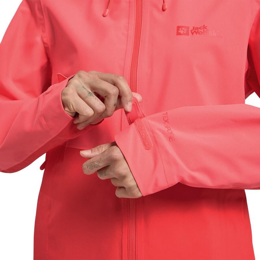 Jack Wolfskin Weiltal 2L Jacket Women Regenjack Dames 2XL sunset coral sunset coral