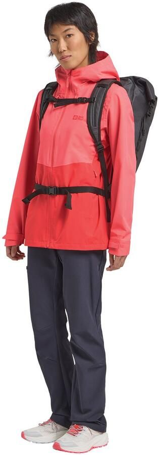 Jack Wolfskin Weiltal 2L Jacket Women Regenjack Dames 2XL sunset coral sunset coral - Foto 6