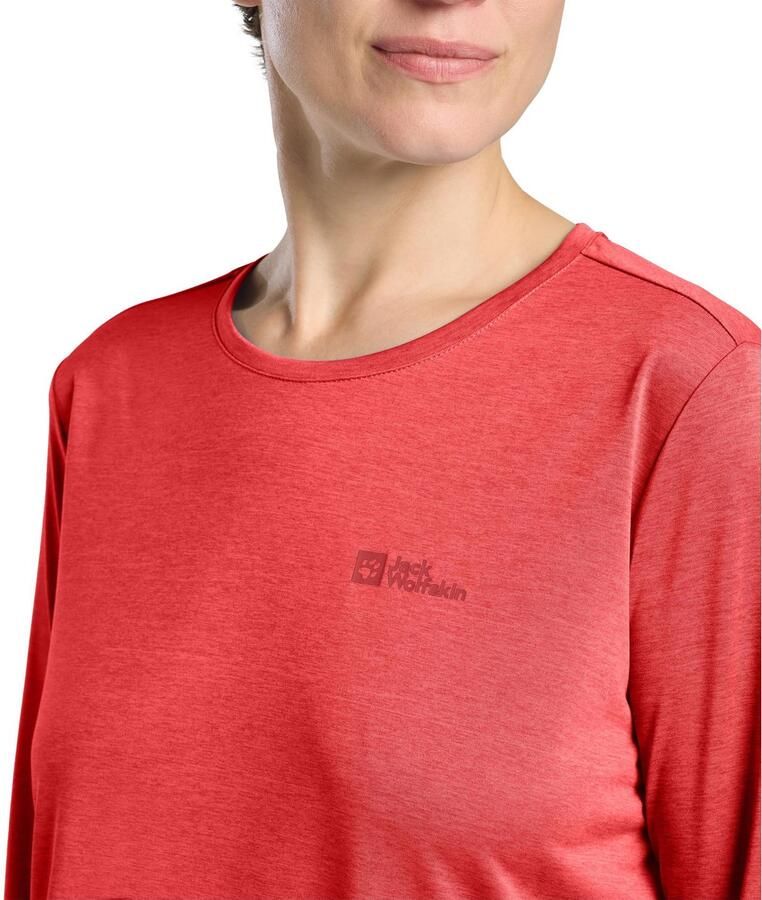 Jack Wolfskin Crosstrail 3|4 T-Shirt Women Functioneel shirt Dames XXL vibrant red Vibrant Red