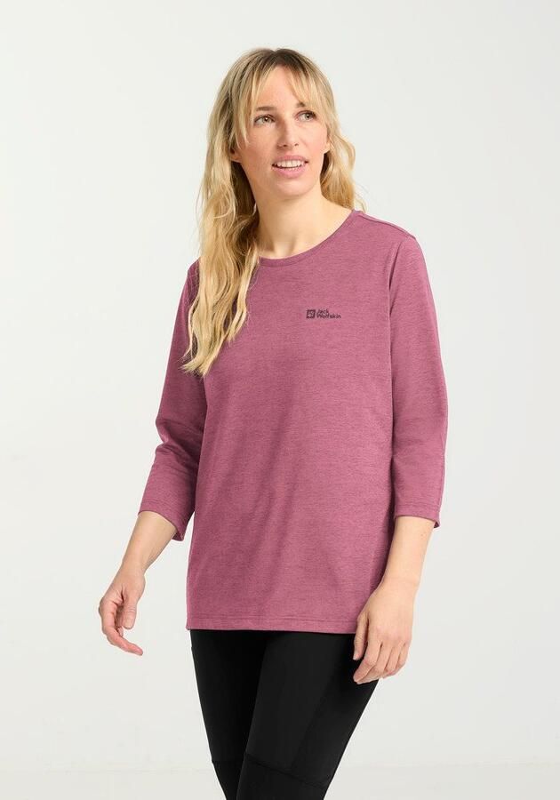 Jack Wolfskin Crosstrail 3|4 T-Shirt Women Functioneel shirt Dames XXL raisin - Foto 6