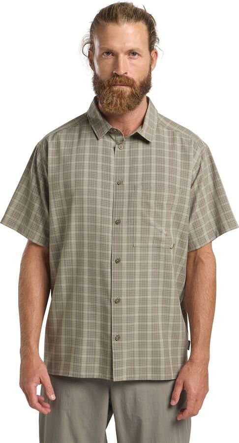 Jack Wolfskin Meseta Shirt Men Overhemd met korte mouwen Heren 2XL check stone CHECK stone - Foto 5