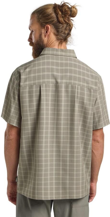 Jack Wolfskin Meseta Shirt Men Overhemd met korte mouwen Heren 2XL check stone CHECK stone - Foto 3