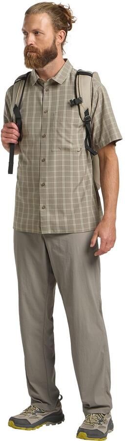 Jack Wolfskin Meseta Shirt Men Overhemd met korte mouwen Heren 2XL check stone CHECK stone - Foto 4