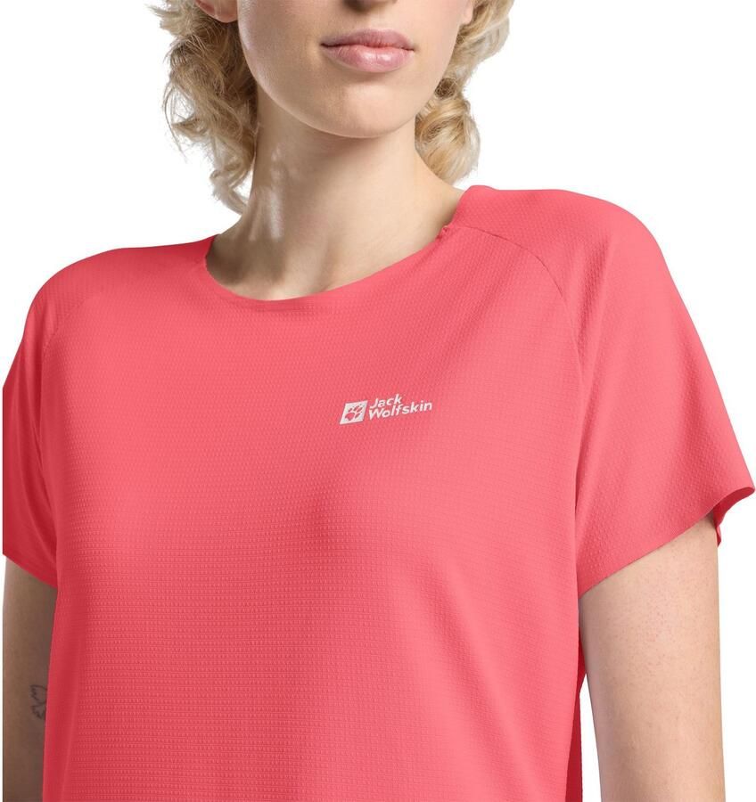 Jack Wolfskin Prelight Stride T-Shirt Women Functioneel shirt Dames XL sunset coral sunset coral