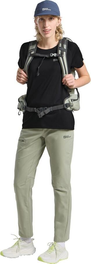 Jack Wolfskin Prelight Stride T-Shirt Women Functioneel shirt Dames XL black - Foto 4