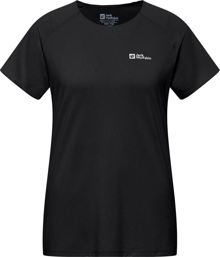 Jack Wolfskin Prelight Stride T-Shirt Women Functioneel shirt Dames XL black - Foto 2