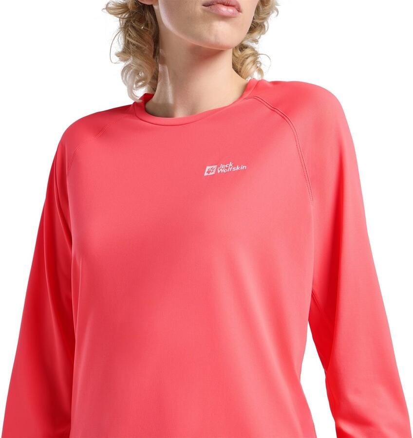 Jack Wolfskin Prelight Swift LS Women Functioneel shirt met lange mouwen en zonnebescherming Dames XL sunset coral sunset coral