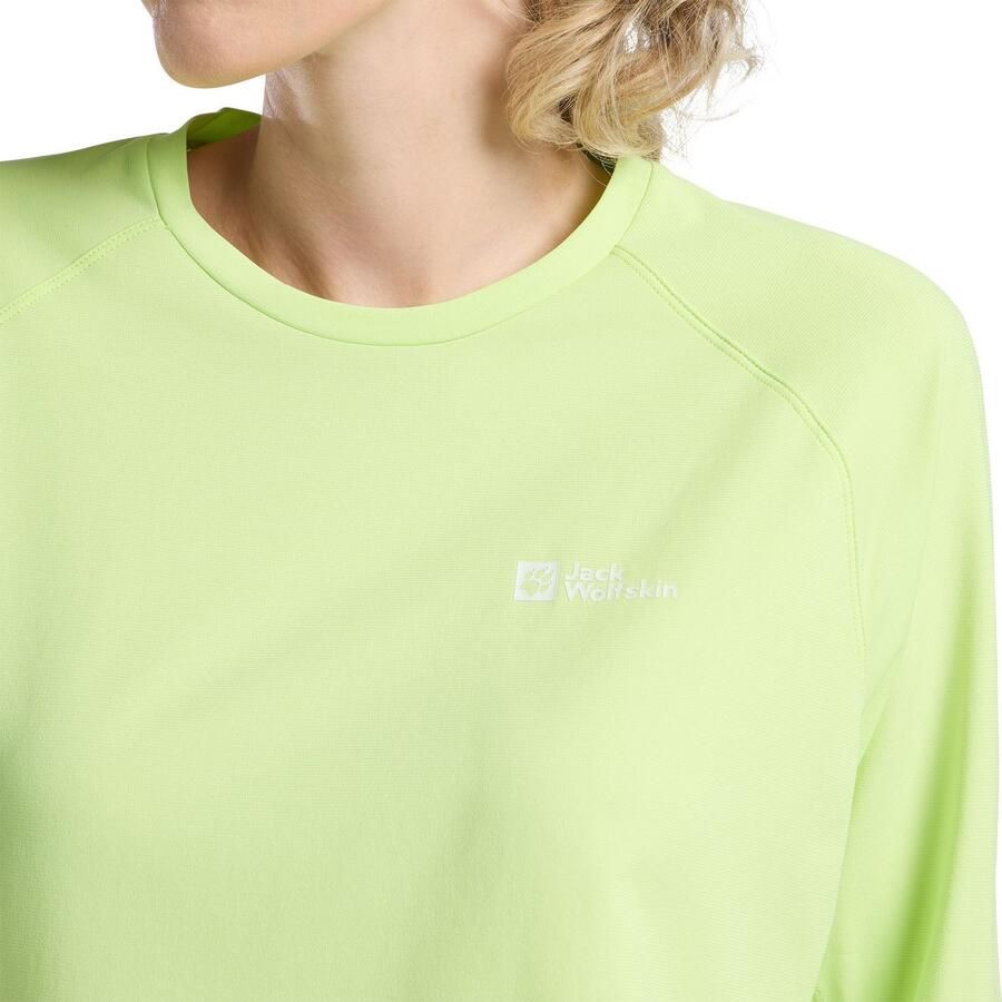 Jack Wolfskin Prelight Swift LS Women Functioneel shirt met lange mouwen en zonnebescherming Dames XL cool matcha cool matcha
