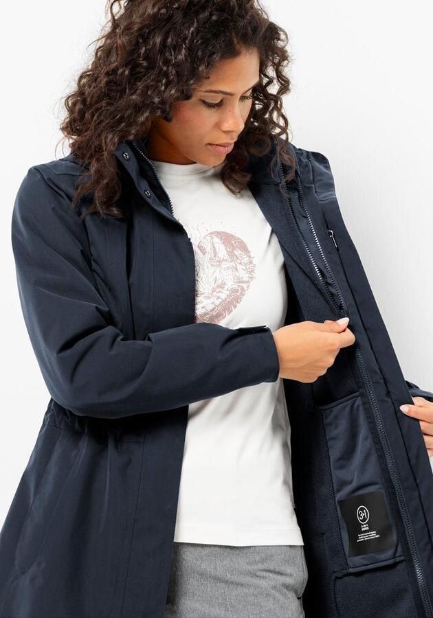 Jack Wolfskin Ottawa Coat 3in1 jack Dames XXL blue night blue - Foto 6