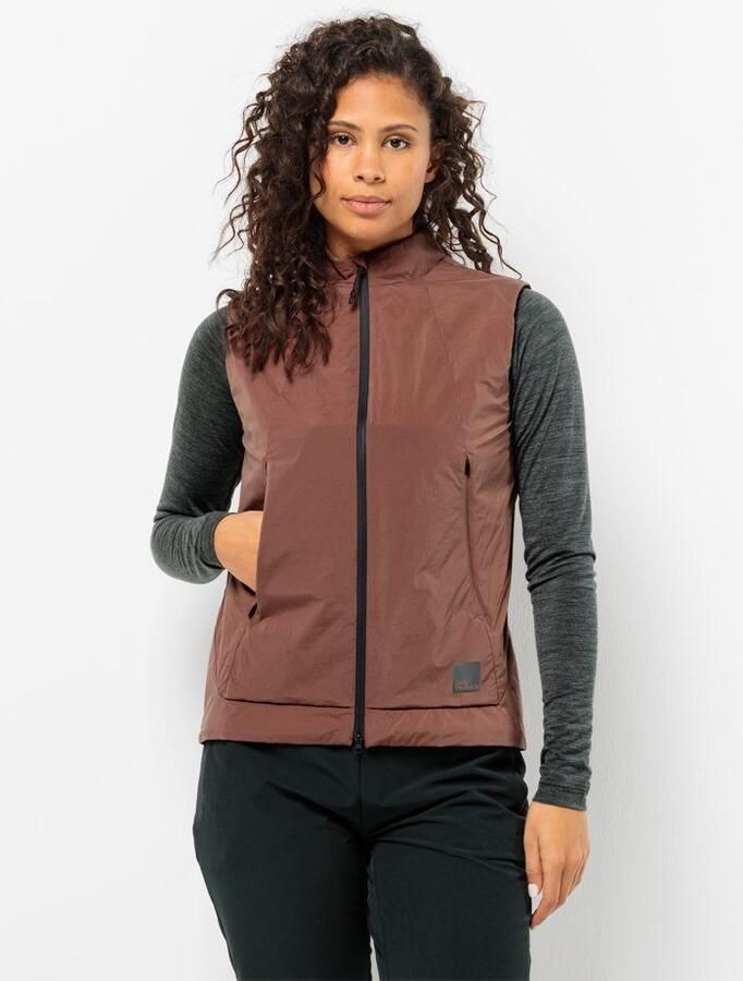 Jack Wolfskin Bike Commute Ins Vest Women Fietsbodywarmer Dames XXL wild ginger wild ginger - Foto 4