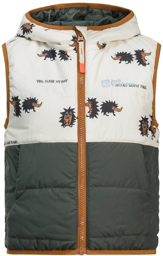 Jack Wolfskin Gleely Ins Hooded Vest Kids Outdoor-bodywarmer Kinderen 104 slate green slate green - Foto 2