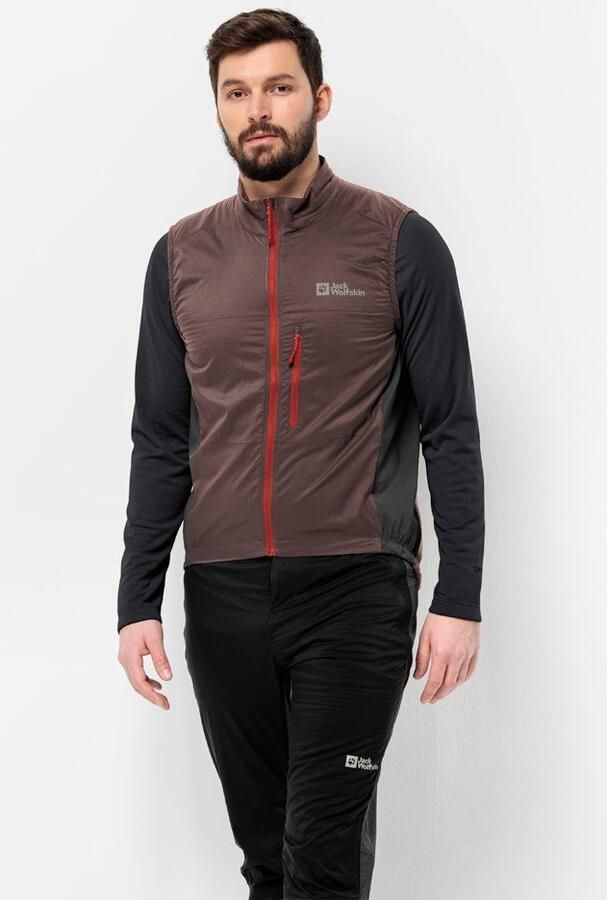 Jack Wolfskin Morobbia Alpha Vest Men Zeer goed ademende fietsbodywarmer Heren XXL red earth red earth - Foto 7