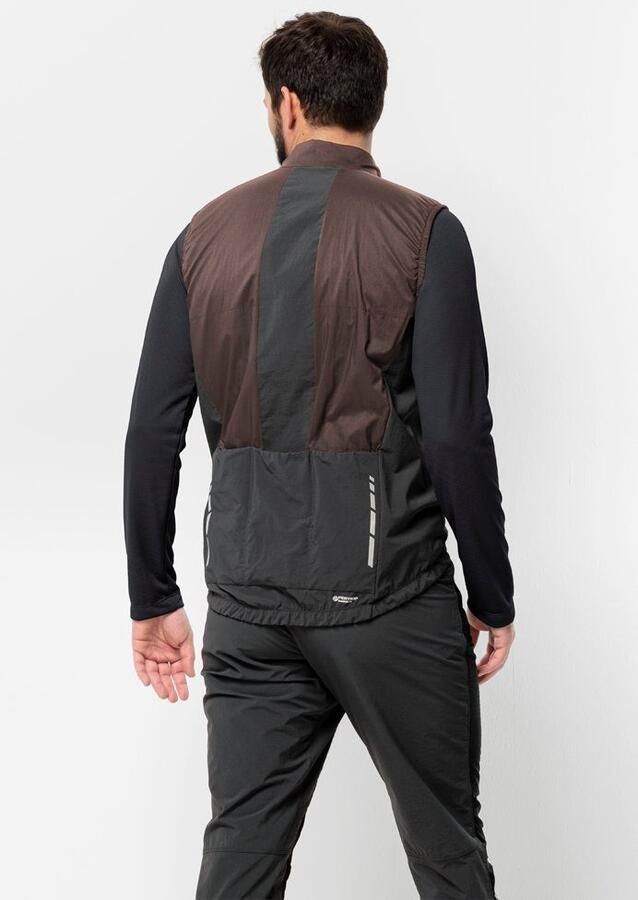 Jack Wolfskin Morobbia Alpha Vest Men Zeer goed ademende fietsbodywarmer Heren XXL red earth red earth