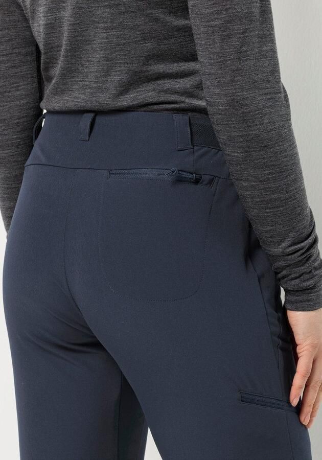 Jack Wolfskin Geigelstein Pants Wo Softshell-wandelbroek 34 blue night blue - Foto 3