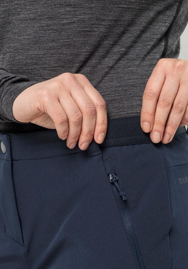 Jack Wolfskin Geigelstein Pants Wo Softshell-wandelbroek 34 blue night blue - Foto 5