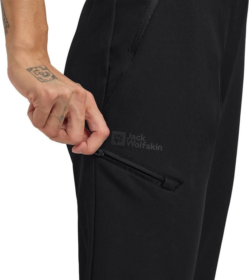 Jack Wolfskin Geigelstein Pants Women Softshell-wandelbroek Dames 34 black - Foto 3