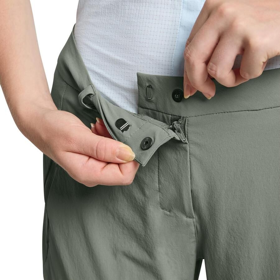 Jack Wolfskin Hikeout Pants Women Trekking-broek met zonnebescherming Dames 34 slate green slate green