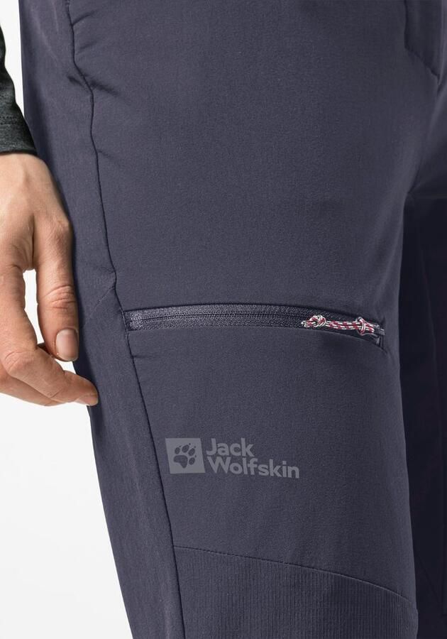 Jack Wolfskin Salmaser Pants Women Trekking-softshellbroek Dames 34 graphite - Foto 3