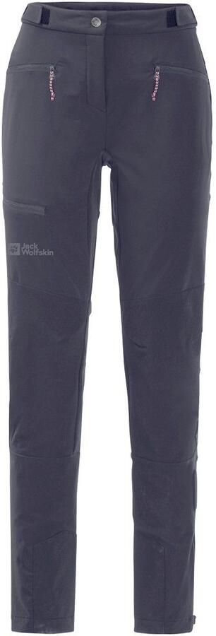 Jack Wolfskin Salmaser Pants Women Trekking-softshellbroek Dames 34 graphite - Foto 6