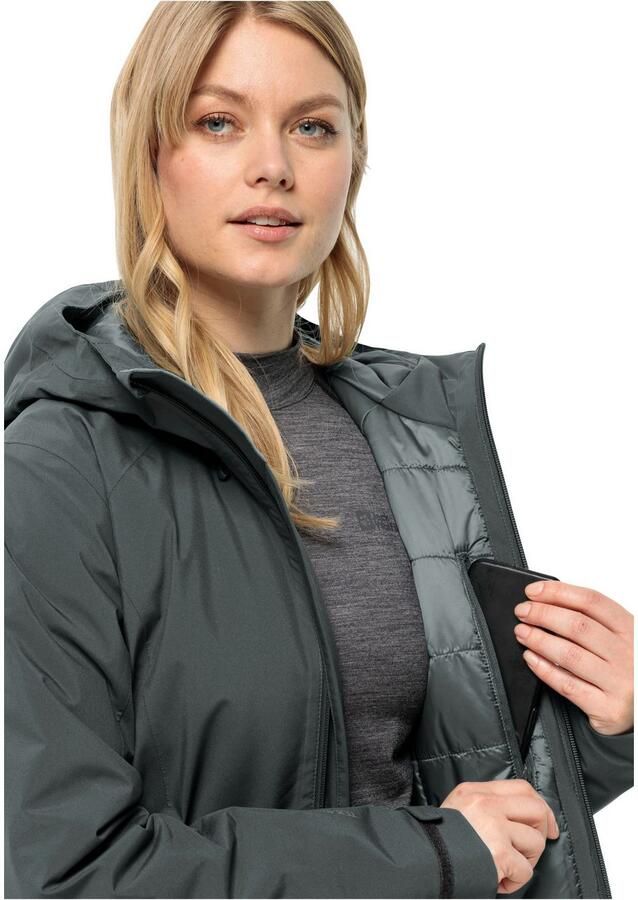 Jack Wolfskin Heidelstein Ins Jacket Women Waterdicht winterjack Dames XXL slate green slate green - Foto 3