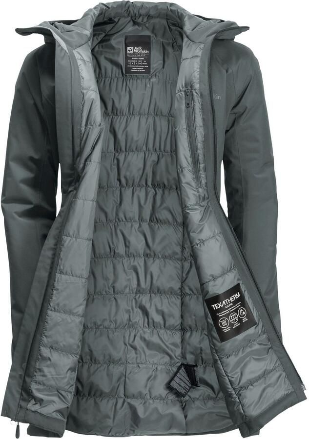 Jack Wolfskin Heidelstein Ins Jacket Women Waterdicht winterjack Dames XXL slate green slate green - Foto 4