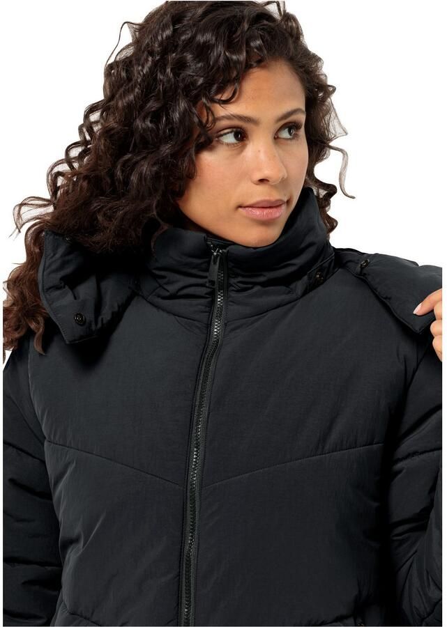 Jack Wolfskin Functionele jas KAROLINGER LONG COAT W Verwarmend winddicht overgangsjas