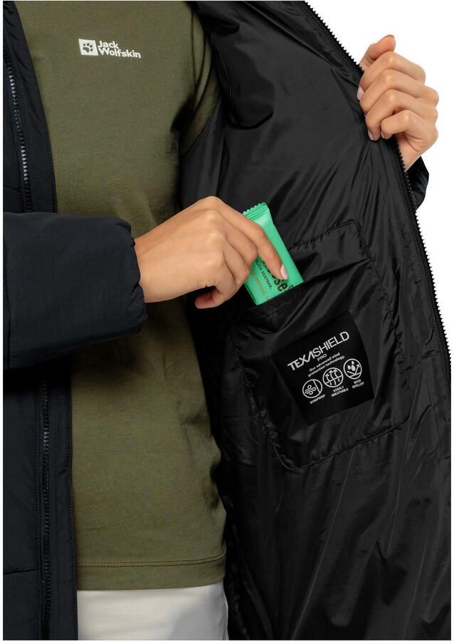 Jack Wolfskin Functionele jas KAROLINGER LONG COAT W Verwarmend winddicht overgangsjas - Foto 2