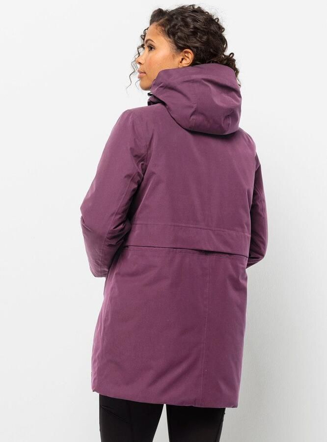 Jack Wolfskin Salier Coat Waterdichte winterjas Dames XXL berry jam berry jam