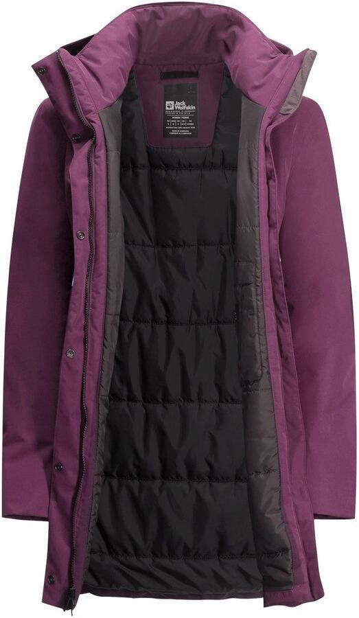 Jack Wolfskin Salier Coat Waterdichte winterjas Dames XXL berry jam berry jam - Foto 6