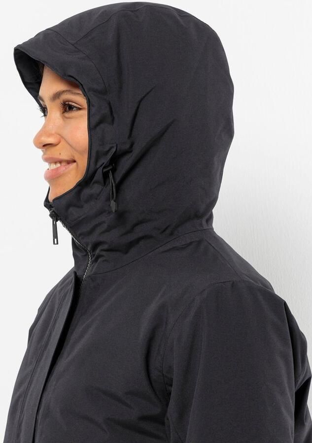 Jack Wolfskin Tempelhof Coat Women Waterdichte winterjas Dames XXL black - Foto 2
